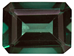 Green andesine-labaradorite feldspar, average 1.35ct 8x6mm emerald cut.