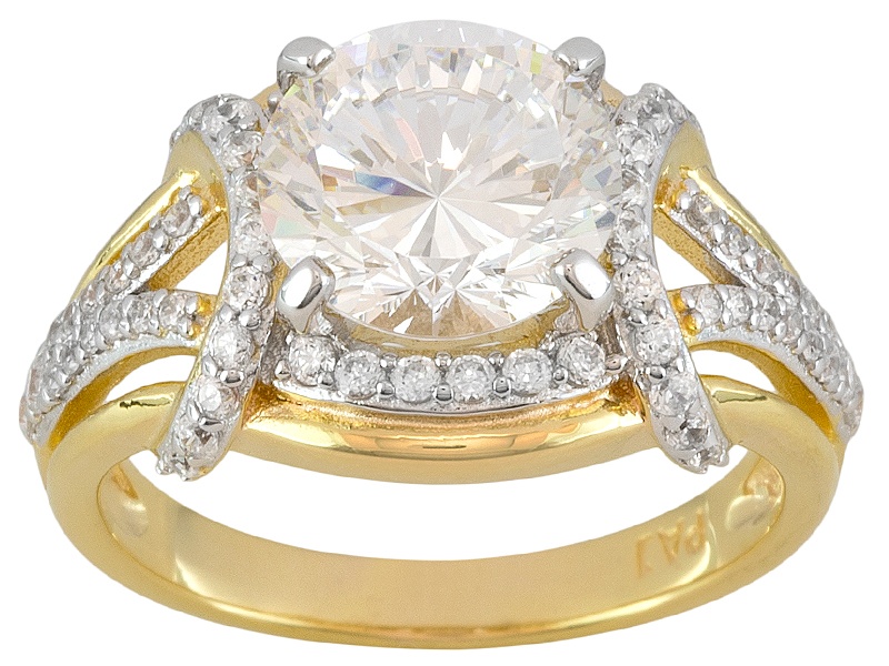 Bella Luce (R) Dillenium Cut 5.40ctw 18k Yellow Gold Over ...